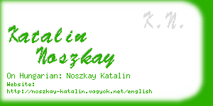katalin noszkay business card